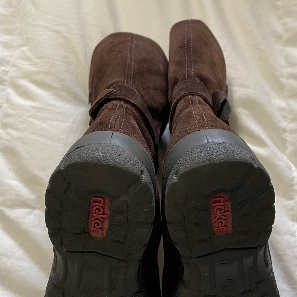 Rieker | Tex | Brown | Wrap Strap/Buckle | Mid Calf | Winter | Boots | Size 37 - Picture 12 of 16